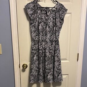 NEW Floral Black and White Dress